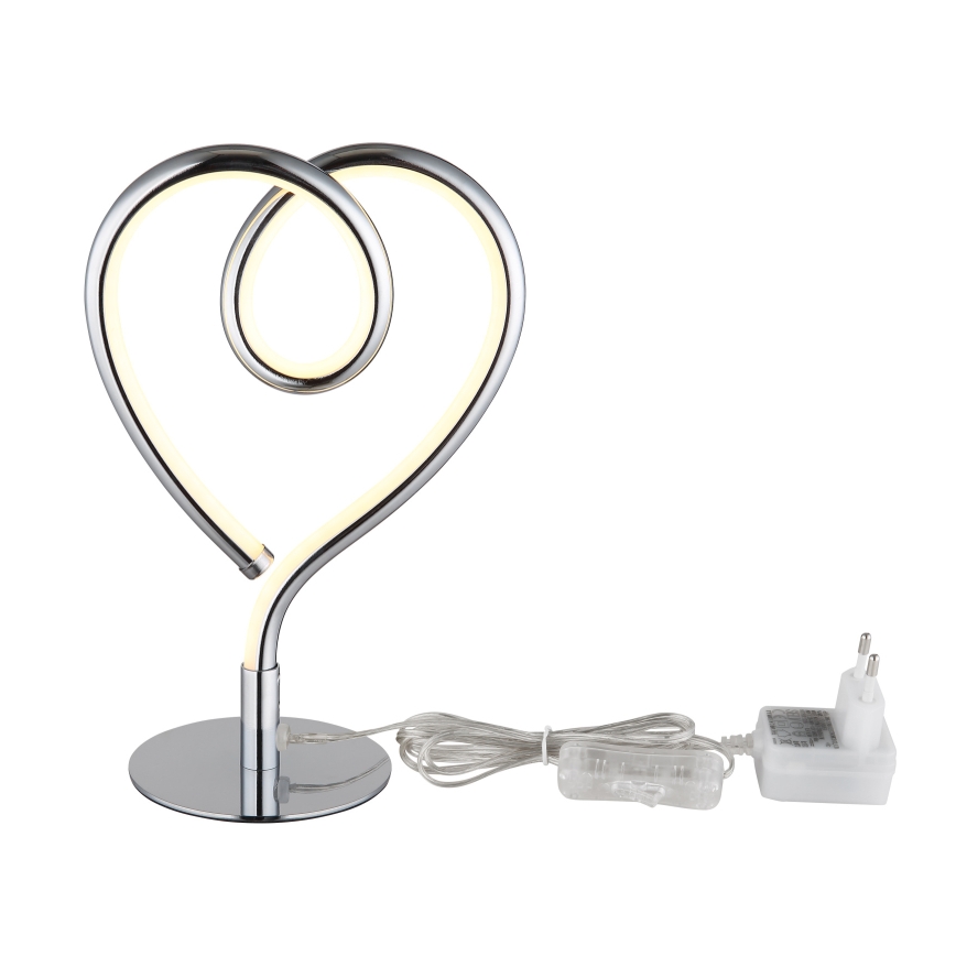 Globo - LED Lampa stołowa LED/6W/230V chrom błyszczący