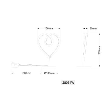 Globo - LED Lampa stołowa LED/6W/230V biały