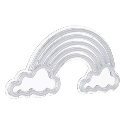 Globo - LED neonowa dekoracja ścienna LED/3W/USB tęcza