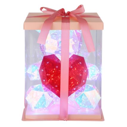 Globo - LED dekoracja stołowa w opakowaniu prezentowym LED/6W/5V USB miś