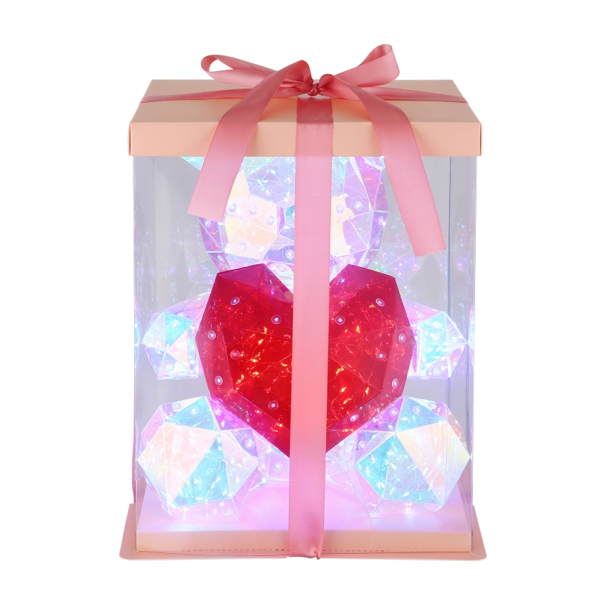 Globo - LED dekoracja stołowa w opakowaniu prezentowym LED/6W/5V USB miś
