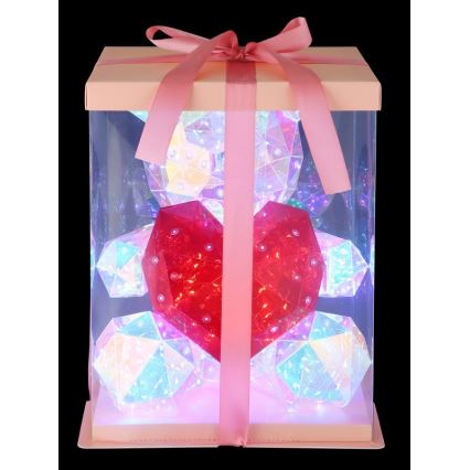 Globo - LED dekoracja stołowa w opakowaniu prezentowym LED/6W/5V USB miś