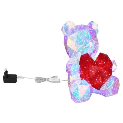 Globo - LED dekoracja stołowa w opakowaniu prezentowym LED/6W/5V USB miś