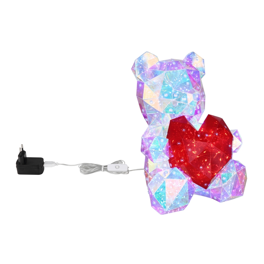 Globo - LED dekoracja stołowa w opakowaniu prezentowym LED/6W/5V USB miś
