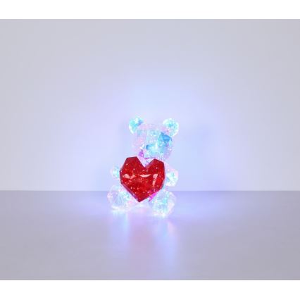 Globo - LED dekoracja stołowa w opakowaniu prezentowym LED/6W/5V USB miś