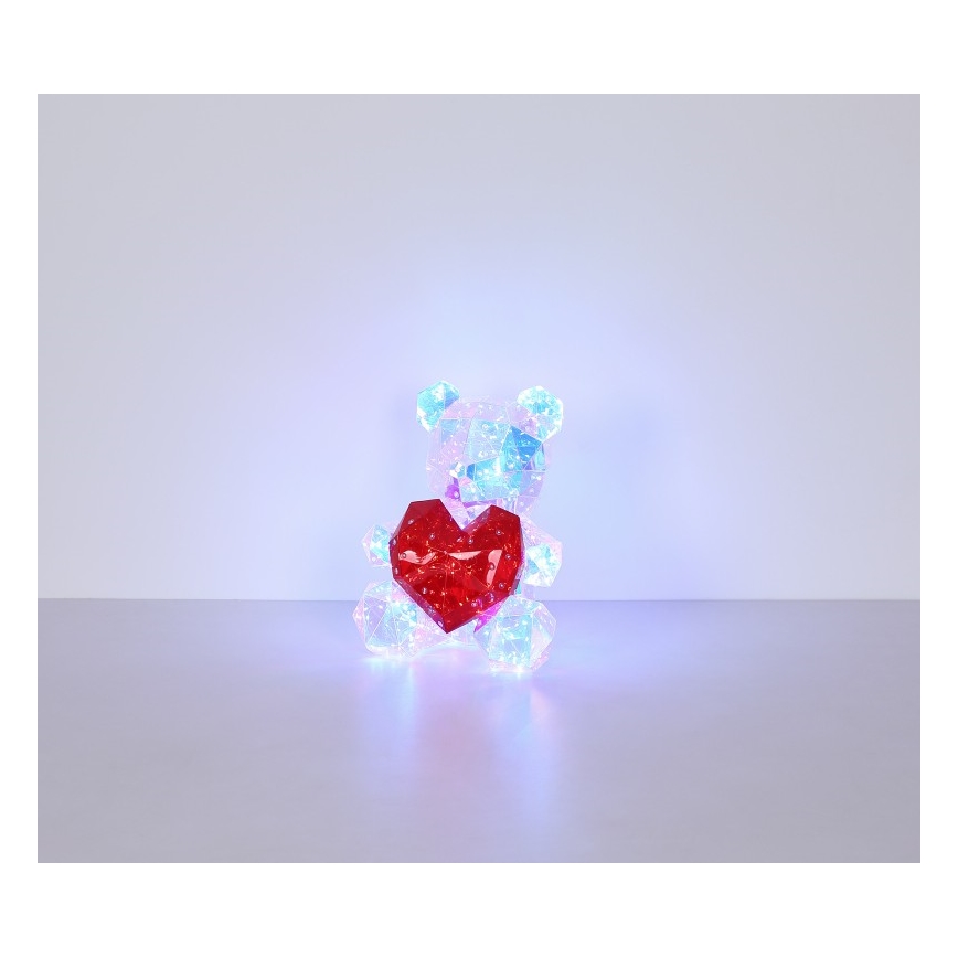 Globo - LED dekoracja stołowa w opakowaniu prezentowym LED/6W/5V USB miś