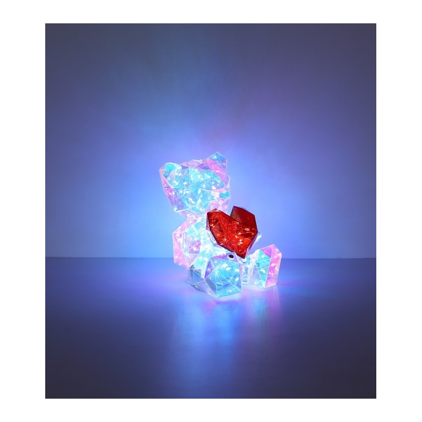Globo - LED Ściemnialna akumulatorowa dekoracja stołowa LED/3W/5V 1200 mAh niedźwiedź