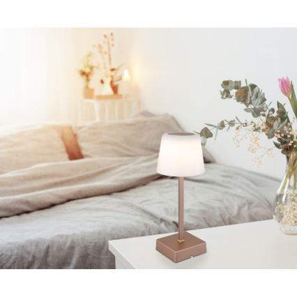 Globo - LED Ściemnialna dotykowa lampa stołowa LED/2W/5V 3000/4500/6500K 800 mAh beżowa