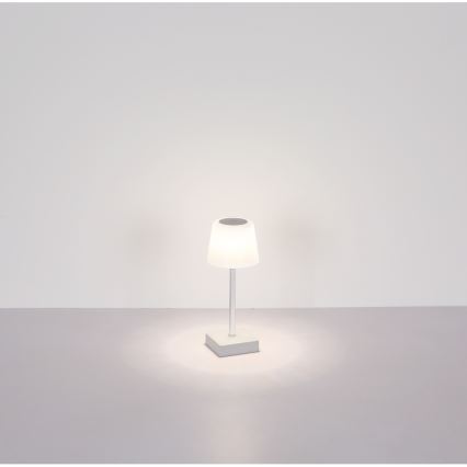 Globo - LED Ściemnialna dotykowa lampa stołowa LED/2W/5V 3000/4500/6500K 800 mAh srebrna