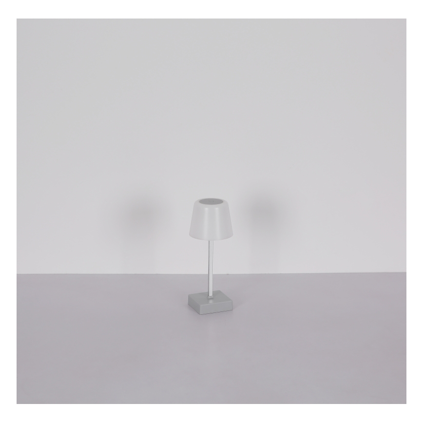 Globo - LED Ściemnialna dotykowa lampa stołowa LED/2W/5V 3000/4500/6500K 800 mAh srebrna