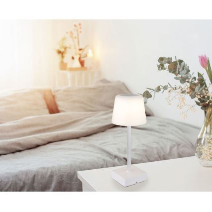 Globo - LED Ściemnialna dotykowa lampa stołowa LED/2W/5V 3000/4500/6500K 800 mAh biała