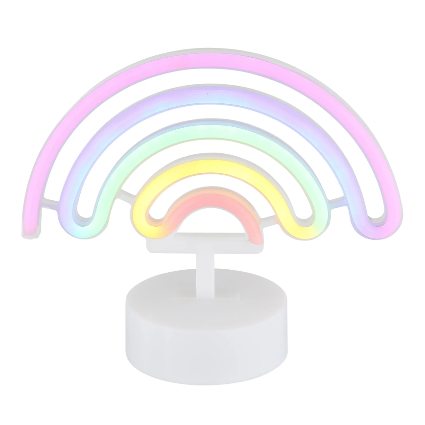Globo - LED Neonowa dekoracja na stół LED/2W/3xAA tęcza
