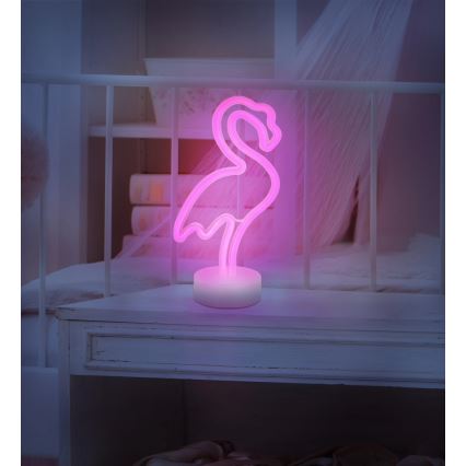 Globo - LED Neonowa dekoracja na stół LED/2W/3xAA flaming