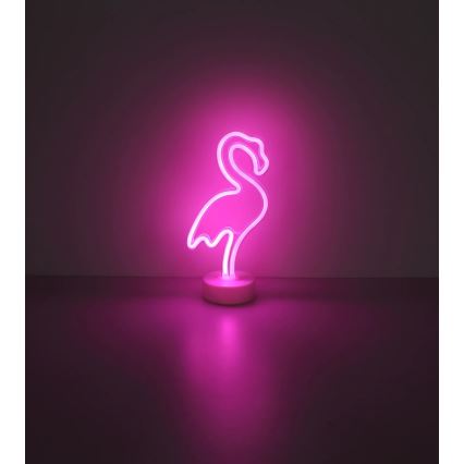 Globo - LED Neonowa dekoracja na stół LED/2W/3xAA flaming