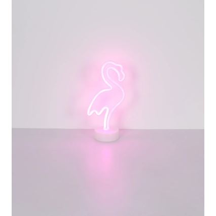 Globo - LED Neonowa dekoracja na stół LED/2W/3xAA flaming