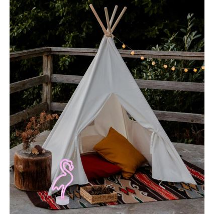 Globo - Neonowa dekoracja stołowa LED/2W/3xAA flaming