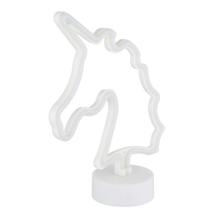 Globo - Neonowa dekoracja stołowa LED/2W/3xAA jednorożec
