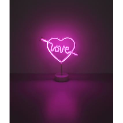 Globo - LED Neonowa dekoracja na stół LED/2W/3xAA serce