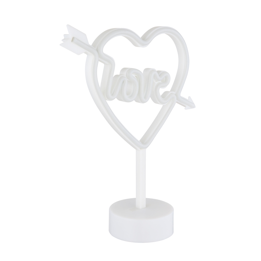 Globo - LED neonowa dekoracja stołowa LED/2W/3xAA serce