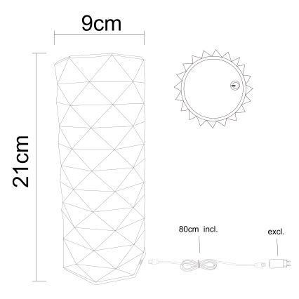 Globo - LED Ściemnialna dotykowa lampa stołowa LED/1W/5V 2700/4000/6500K 800 mAh