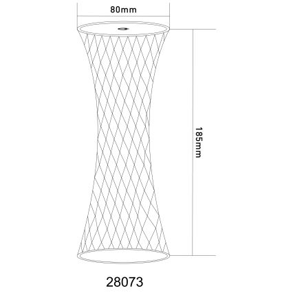 Globo - LED RGB Lampa stołowa dotykowa LED/1W/5V 800 mAh