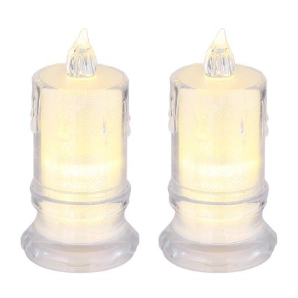 Globo - ZESTAW 2x Świeca LED LED/0,25W/3xLR1130