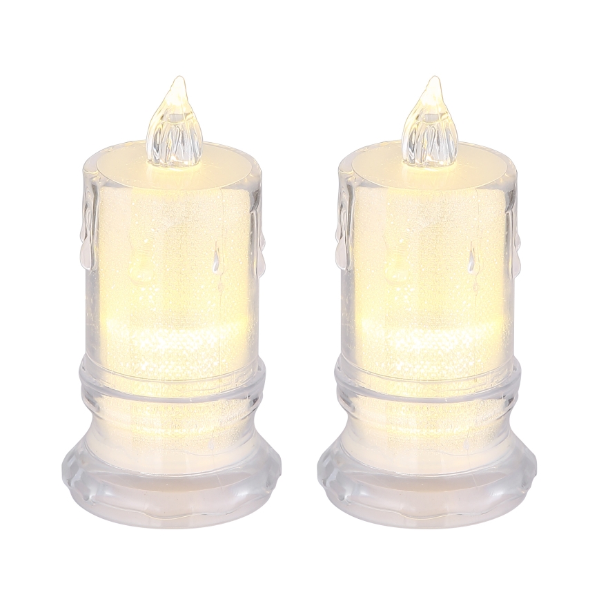 Globo - ZESTAW 2x Świeca LED LED/0,25W/3xLR1130