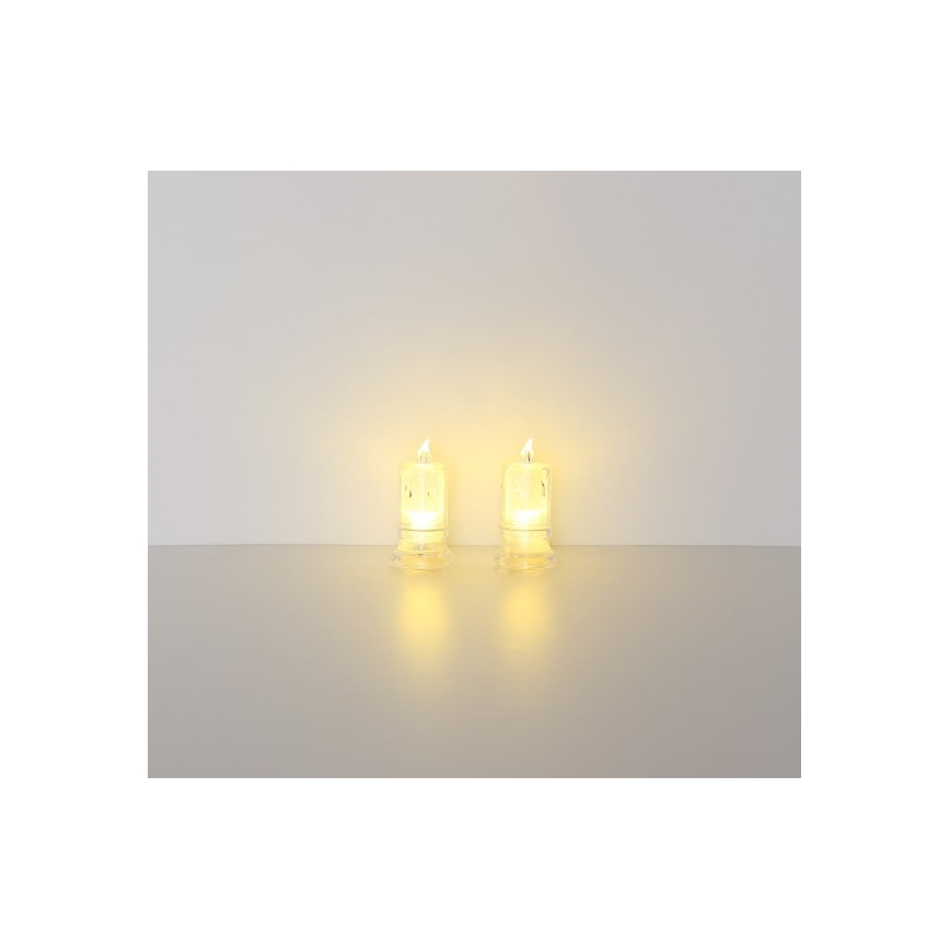 Globo - ZESTAW 2x Świeca LED LED/0,25W/3xLR1130