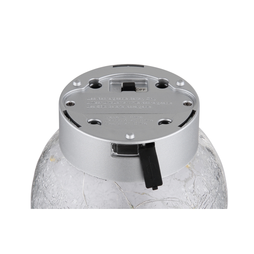 Globo - LED dekoracyjna ładowalna lampa stołowa 25xLED/0,06W/5V 600 mAh IP44