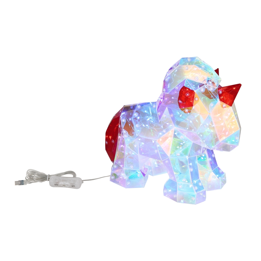Globo - Dekoracja stołowa LED LED/3W/5V USB jednorożec