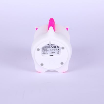 Globo - LED RGBW ściemnialna, ładowalna dziecięca lampka nocna LED/1,5W/5V 1200 mAh w kształcie jednorożca