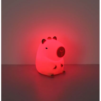 Globo - Dziecięca lampka nocna LED RGBW, ściemnialna i ładowalna LED/1,5W/5V 1200 mAh kapibara