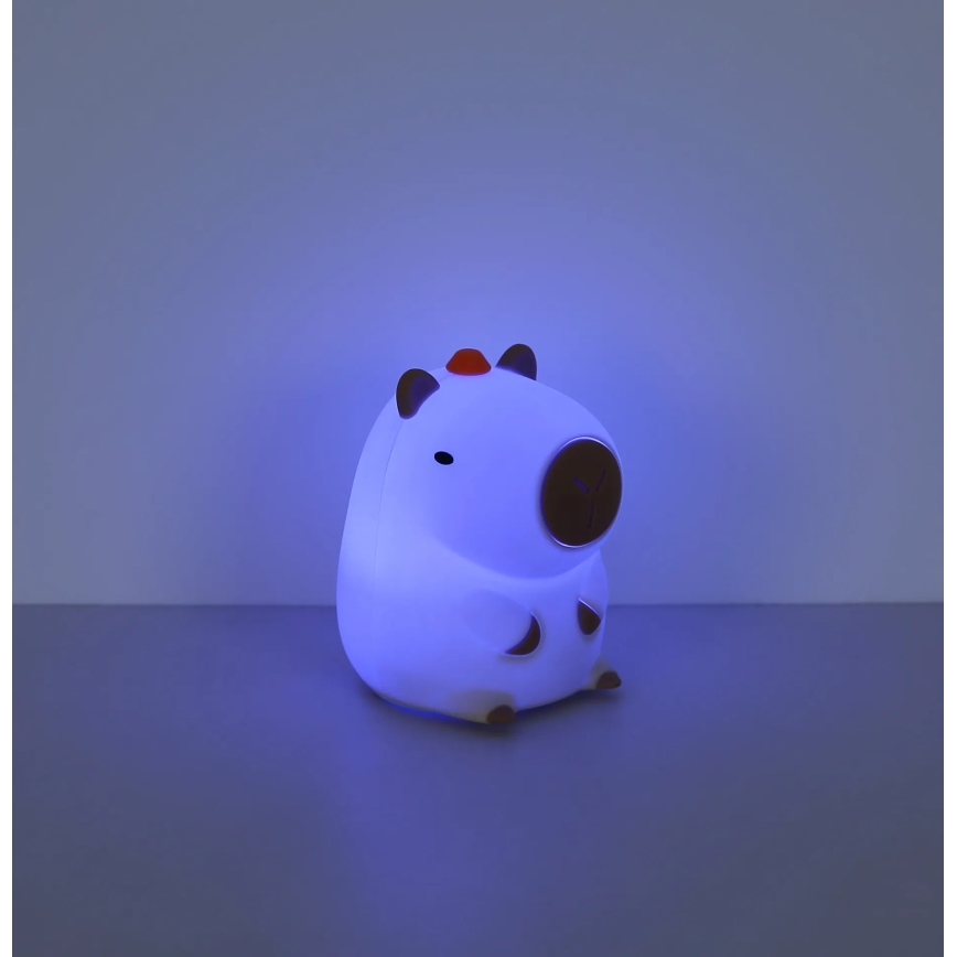 Globo - Dziecięca lampka nocna LED RGBW, ściemnialna i ładowalna LED/1,5W/5V 1200 mAh kapibara