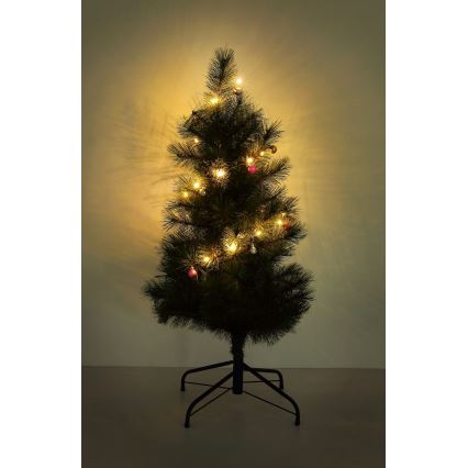 Globo - łańcuch LED 20xLED/2xAA 2,2m ciepła biel