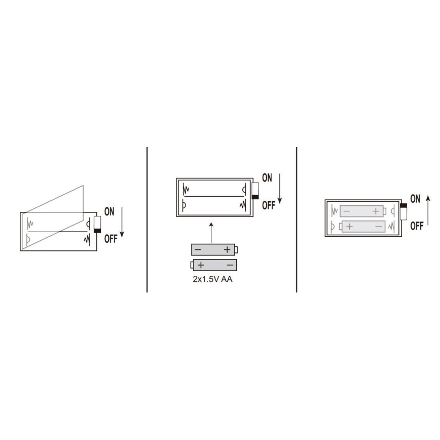 Globo - łańcuch LED 20xLED/2xAA 2,2m ciepła biel