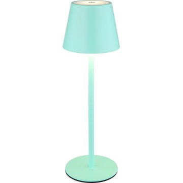 Globo - 3 w 1 zewnętrzna lampa stołowa LED, ściemnialna, dotykowa, ładowalna LED/3W/5V 3000/4000/5000K IP54 1800 mAh miętowozielona