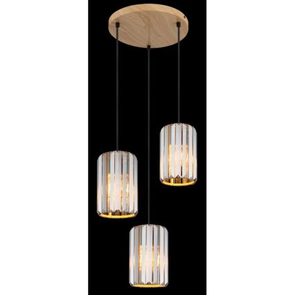 Globo - Żyrandol na lince 3xE27/60W/230V śr. 35 cm