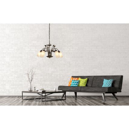 Globo - Żyrandol na łańcuchu 5xE14/40W/230V