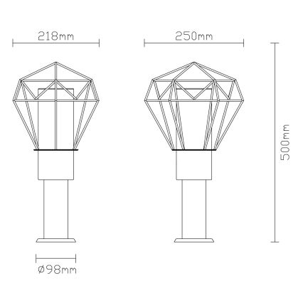 Globo - Lampa zewnętrzna 1xE27/15W/230V IP44