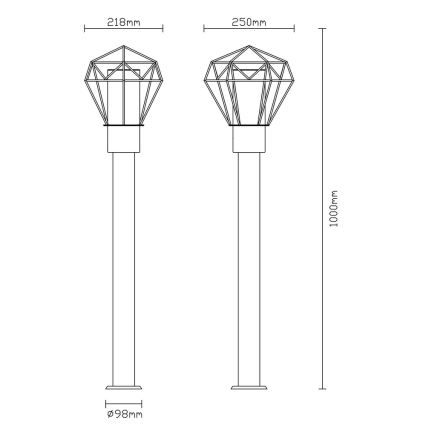 Globo - Lampa zewnętrzna 1xE27/15W/230V IP44