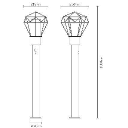 Globo - Lampa zewnętrzna z czujnikiem 1xE27/15W/230V IP44