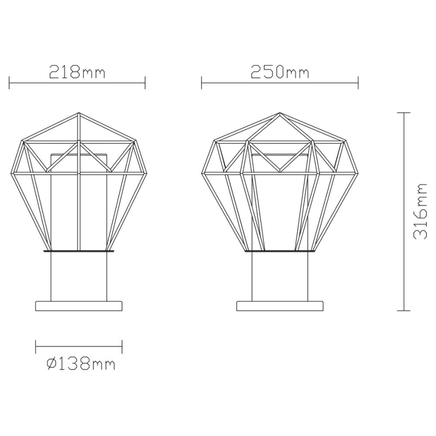 Globo - Lampa zewnętrzna 1xE27/15W/230V IP44