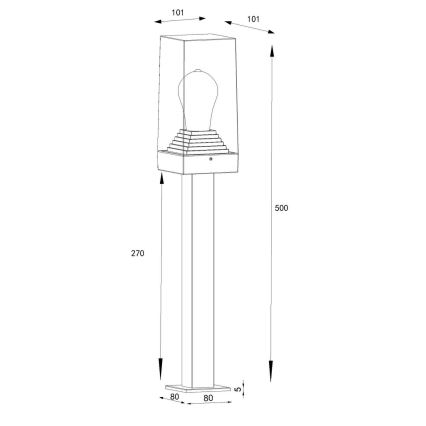 Globo - Lampa zewnętrzna 1xE27/40W/230V IP44