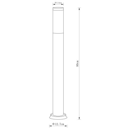 Globo - Lampa zewnętrzna 1xE27/60W/230V 80 cm IP44