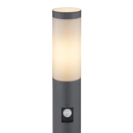 Globo - Lampa zewnętrzna z czujnikiem 1xE27/15W/230V IP44 80 cm antracyt