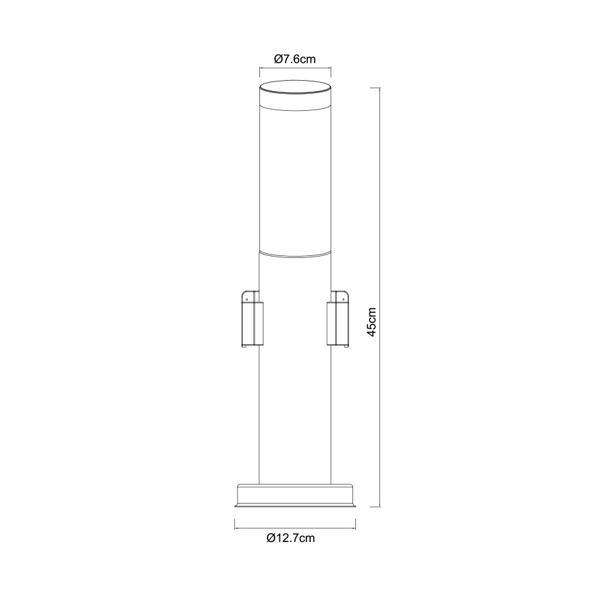 Globo - Lampa zewnętrzna z 2 gniazdami, 1xE27/23W/230V, IP44