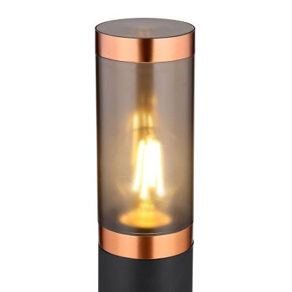 Globo - Lampa zewnętrzna 1xE27/23W/230V IP44 110 cm czarny/miedź
