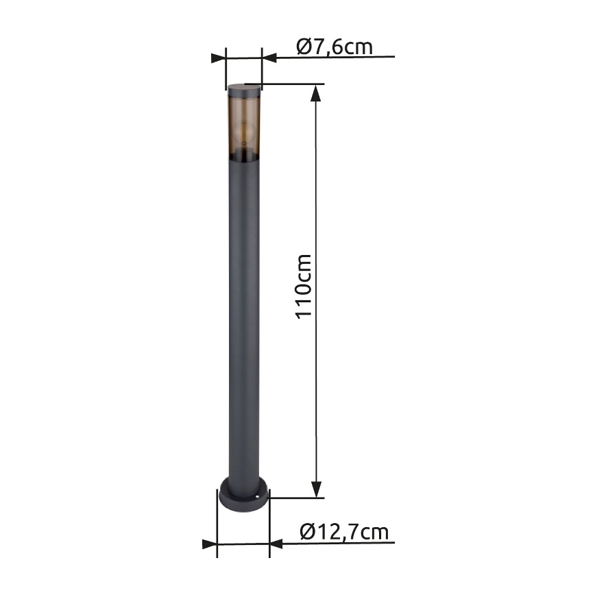 Globo - Lampa zewnętrzna 1xE27/23W/230V 110 cm IP44