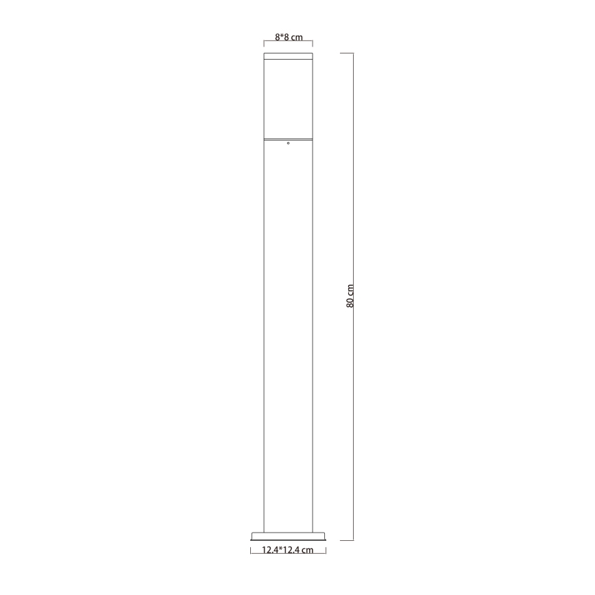 Globo - Lampa zewnętrzna 1xE27/15W/230V 80 cm IP44