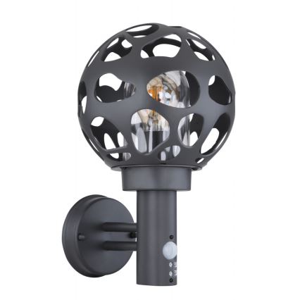 Globo - Lampa zewnętrzna z czujnikiem 1xE27/15W/230V IP44